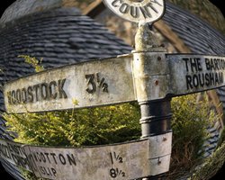 Signpost, Glympton, Oxon. Wallpaper