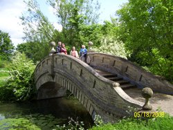 Stone bridge Wrest Park Wallpaper