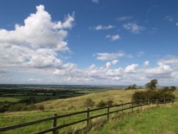 View from Muswell Hill, near Brill, Bucks. Wallpaper