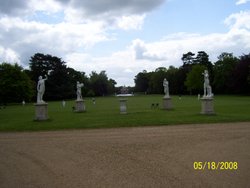 View from stairs Wrest Park Wallpaper
