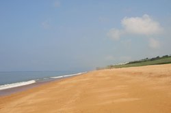 Burton Bradstock Beach Sunny Misty Day May 2008 Wallpaper