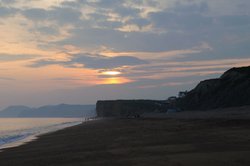 Burton Bradstock - Sunset during May 2008 Wallpaper