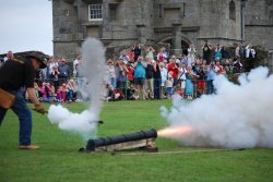 Cannon display at Pendennis Castle Wallpaper