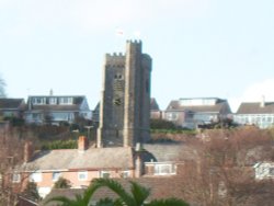 St Marys Church from Winston, Brixton, South hams