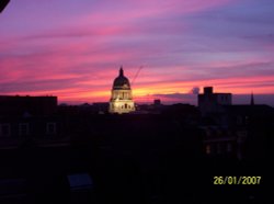 Sun Rise over Nottingham Council House Wallpaper