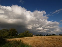 Receding rain clouds, Botolph Claydon, Bucks Wallpaper