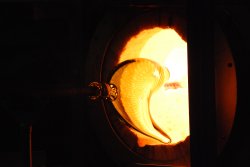 Glass making at the Glass Cone Wallpaper