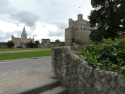 Rochester Castle & Cathedral Wallpaper
