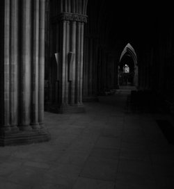 Dark corridor.