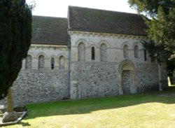 Church of St. Nicholas, Barfrestone, Kent Wallpaper