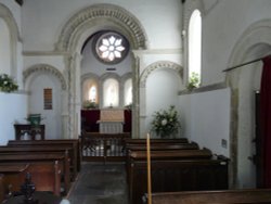 Church of St. Nicholas, Barfrestone, Kent Wallpaper
