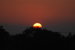 Sunset over Cossington Meadows Wallpaper