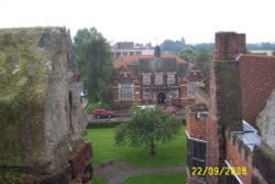 A view from the top of the tower