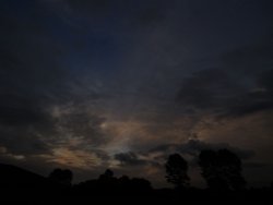 Sky at dusk over Padbury, Bucks. Wallpaper