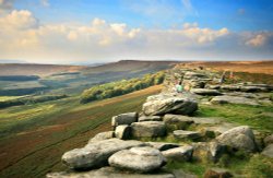 Rock Climbers on Stanage Edge Wallpaper