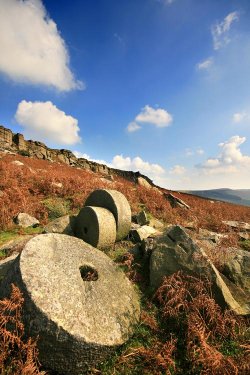 Old Millstones Below Stanage Edge