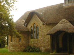 Thatched Church Wallpaper