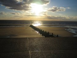 Sunset over The Wash. Wallpaper