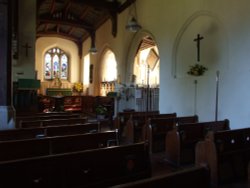 Interior of St Margaret's Church, Mapledurham Wallpaper