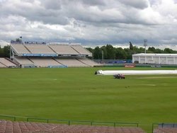 View of the pitch from our balcony #2
