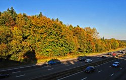 Motorway near Newbury, Berkshire Wallpaper