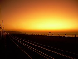 Sunrise on the south coast of Hastings Wallpaper
