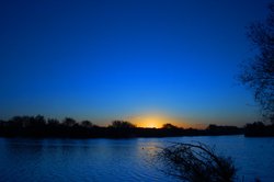 Blue sunrise Wallpaper