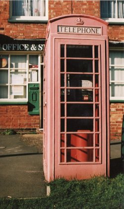 Telephone Kiosk, Post Box and Post Office