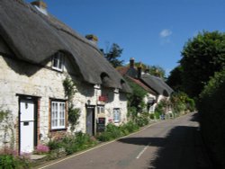 Post Office Village Museum (National Trust) and adjacent cottages Wallpaper