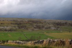Stormy Sky over the Yorkshire Dales Wallpaper