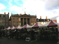 Townhall and Marketplace Wallpaper