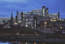 Parkhill flats from the Sheffield basin 1980s Wallpaper