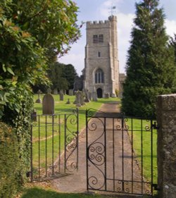 The tower of St.Johns Church, Harrietsham, Kent