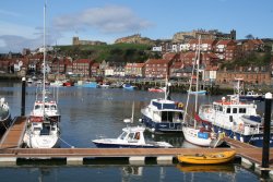 Whitby Harbour, North Yorkshire Wallpaper