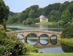 The lake, Stourhead, Wiltshire Wallpaper