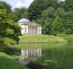 Lakeside temple at Stourhead, Wiltshire