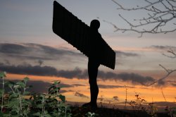 Angel at Dusk Wallpaper