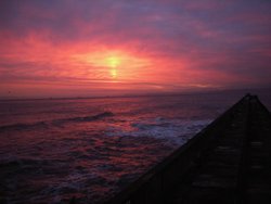 Sun sea and sky Wallpaper