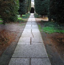 All Saints Church path, Brenchley, Kent