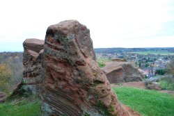 View from the upper terrace