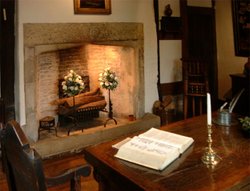 Fireplace at Hall's Croft, Stratford-upon-Avon Wallpaper