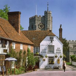 The Square at Chilham Kent Wallpaper