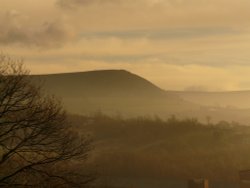 Mist over mossley Wallpaper