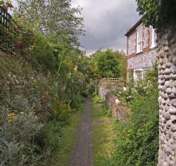 Footpath at Cley-next-the-Sea, Norfolk