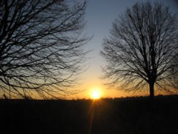 Today's beautiful sunset (3.12.08) Wallpaper