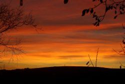 Sunset over Mossley Wallpaper