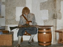 Asleep on guard Wallpaper