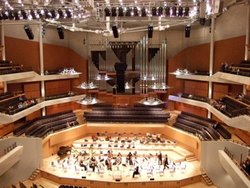 Interior Bridgewater Hall: home to the great Halle Orchestra Wallpaper