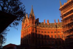 Sun Coming Up on St. Pancras Station