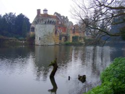 Is that the Scotney Castle monster in the lake ? Wallpaper